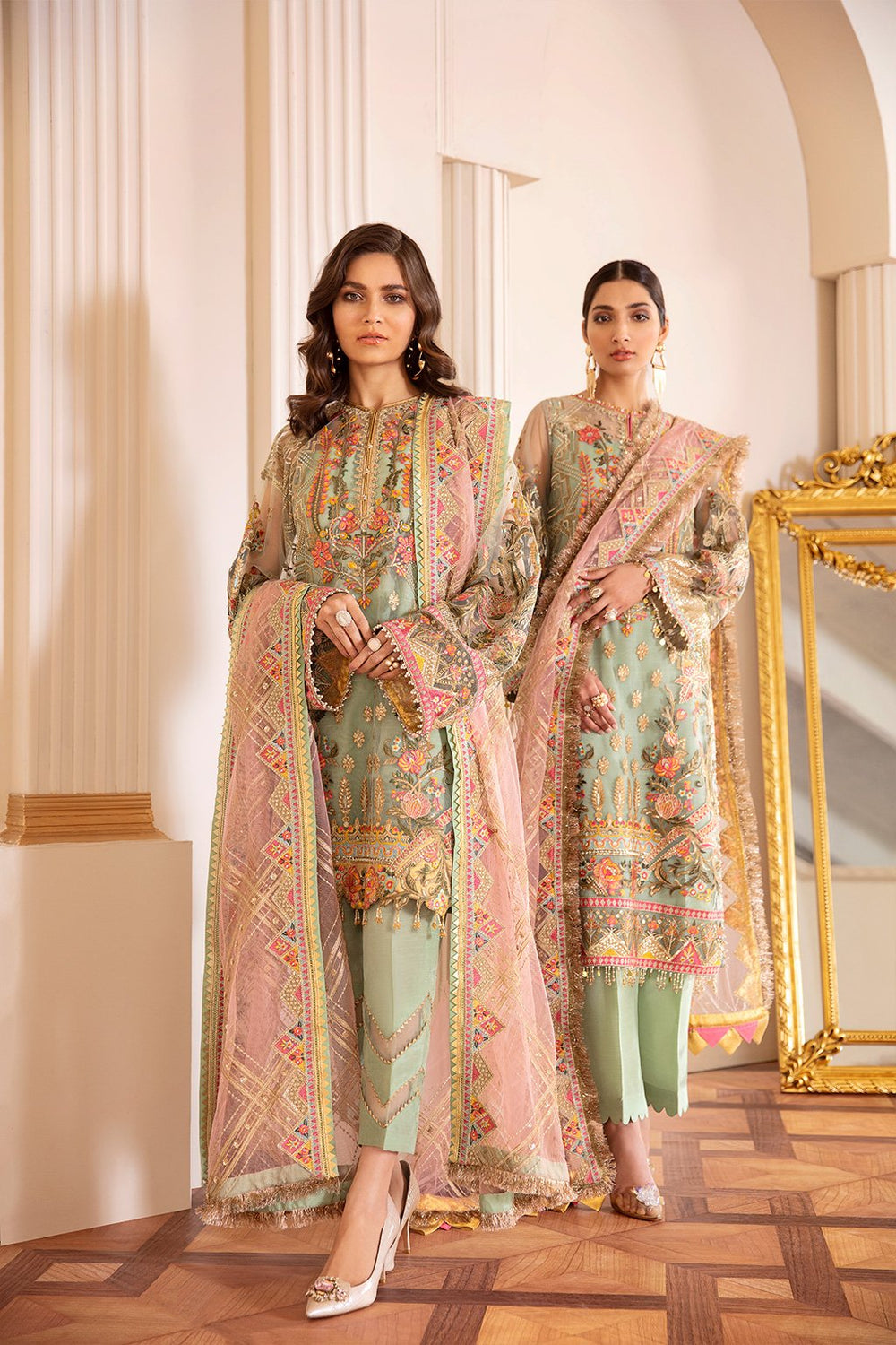 Buy Baroque | EMBROIDERED NET CH07-01. Online at Great Price! Available For UK, France & Germany. Baroque dresse from Pakistan & for SALE in the UK, USA, Manchester & London. Book now ready to wear & unstitched. Shop Wedding, festive, summer or winter branded outfits from Lebaasonline