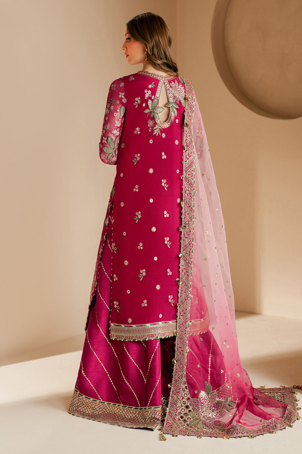 Buy Jazmin | EMBROIDERED CHIFFON WF'25-03. Online at Great Price! Available For UK, France & Germany. Baroque dresse from Pakistan & for SALE in the UK, USA, Manchester & London. Book now ready to wear & unstitched. Shop Wedding, festive, summer or winter branded outfits from Lebaasonline