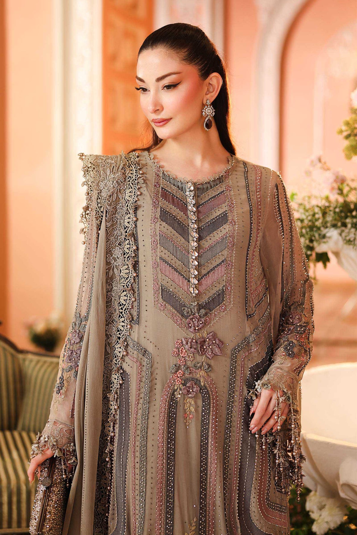 MARIA.B CHIFFON '26 | ROYAL TEA AFFAIR (MPC-26-201-Antique Grey)
