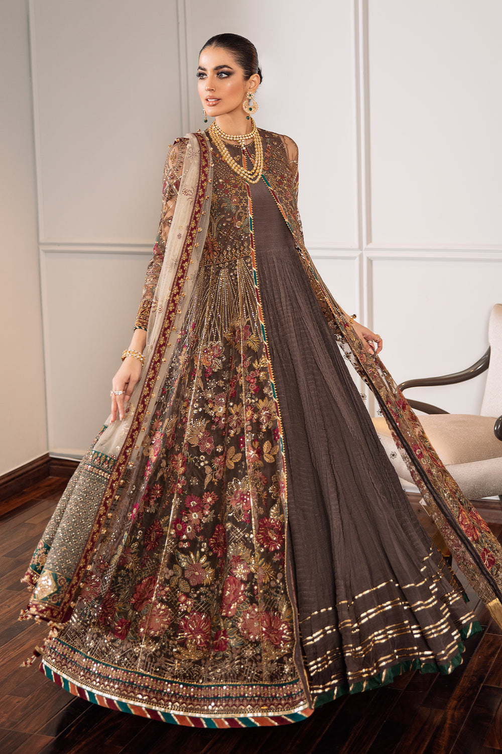 Buy Baroque | EMBROIDERED NET CH09-02 . Online at Great Price! Available For UK, France & Germany. Baroque dresse from Pakistan & for SALE in the UK, USA, Manchester & London. Book now ready to wear & unstitched. Shop Wedding, festive, summer or winter branded outfits from Lebaasonline