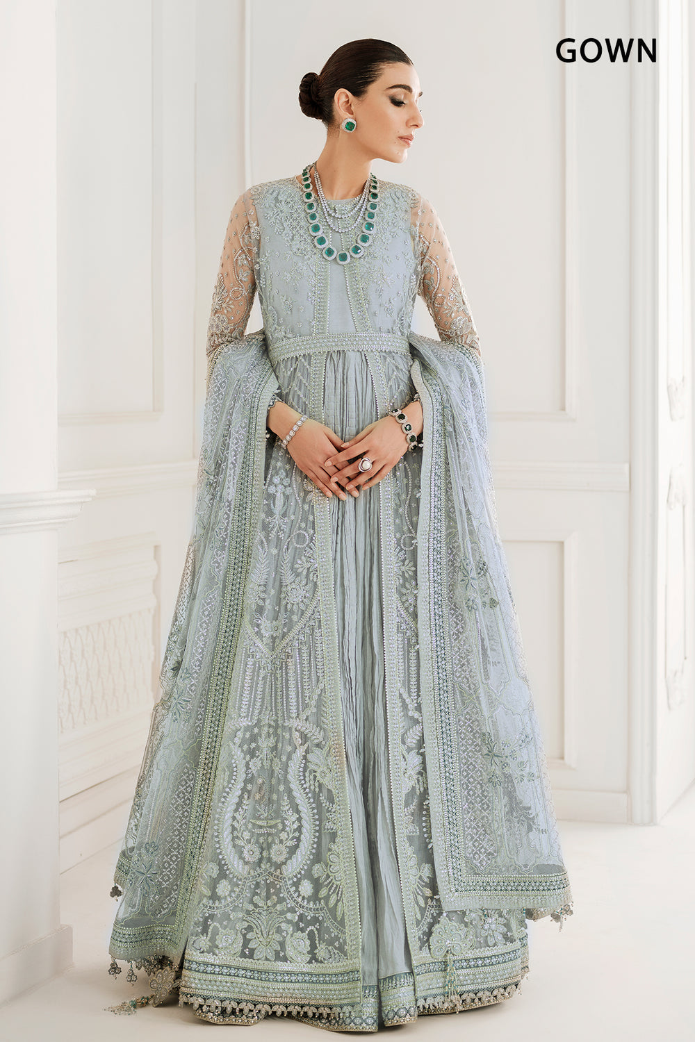 Buy Baroque | EMBROIDERED NET CH10-05 Online at Great Price! Available For UK, France & Germany. Baroque dresse from Pakistan & for SALE in the UK, USA, Manchester & London. Book now ready to wear & unstitched. Shop Wedding, festive, summer or winter branded outfits from Lebaasonline