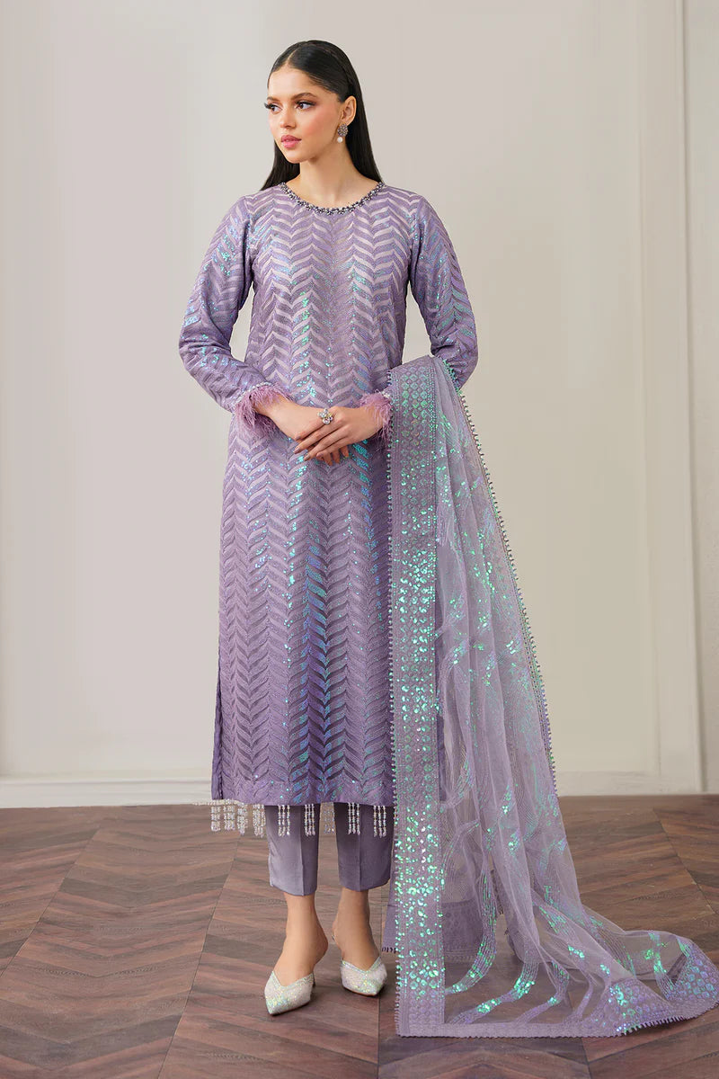Buy Baroque | Embroidered Net Unstitched 3Pc UF-516. Online at Great Price! Available For UK, France & Germany. Baroque dresse from Pakistan & for SALE in the UK, USA, Manchester & London. Book now ready to wear & unstitched. Shop Wedding, festive, summer or winter branded outfits from Lebaasonline