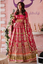 Load image into Gallery viewer, MNR | UNSTITCHED FESTIVE II | MUSARRAT NAZIR Rose Pink Pakistani Wedding Dresses Collection 2021 for the very best in unique or custom, luxury chiffon silk dresses from our women&#39;s clothing shop UK. Explore the MNR Luxury Wedding Lehenga, Unstitched &amp; Stitched Ready Made Clothing Online in UK USA at Lebaasonline
