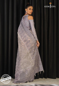 Buy ASIM JOFA | ISHQ-E-NAUBAHAR COLLECTION | AJN-19 Grey Peach color Pakistani Clothes online UK exclusively from lebaasonline website. We have Pakistani designer brands UK Asim Jofa, Maria B, Baroque UK. Get yours customized for Evening, Party Wear or Wedding dresses online USA, UK, France at Lebaasonline only.