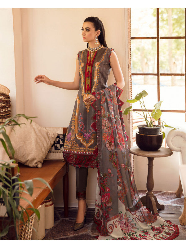 GULAAL LUXURY LAWN VOL II | LAMISAH GREY Lawn is exclusively available @lebasonline. We have express shipping of Pakistani Wedding dresses 2022 of Maria B Lawn 2022, Gulaal lawn 2022. The Pakistani Suits UK is available in customized at doorstep in UK, USA, Germany, France, Belgium from lebaasonline in SALE price!