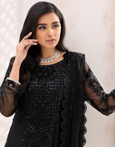 Buy EMAAN ADEEL | BELLE ROBE | EDITION 3 | Black Dress @LebaasOnline Net Embroidered had mirror work, New Indian & Pakistani Designer Partywear Suits at our DESIGNER BOUTIQUE UK is available with us.PAKISTANI BRIDAL DRESSES ONLINE UK can be easily customized for evening/party wear. Get INDIAN DESIGNER DRESSES in USA