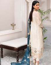 Load image into Gallery viewer, Buy EMAAN ADEEL | BELLE ROBE | EDITION 3 | White Dress @LebaasOnline Net Embroidered had mirror work, New Indian &amp; Pakistani Designer Partywear Suits at our DESIGNER BOUTIQUE UK is available with us PAKISTANI BRIDAL DRESSES ONLINE UK can be easily customized for evening/party wear. Get Express shipping in USA, Norway