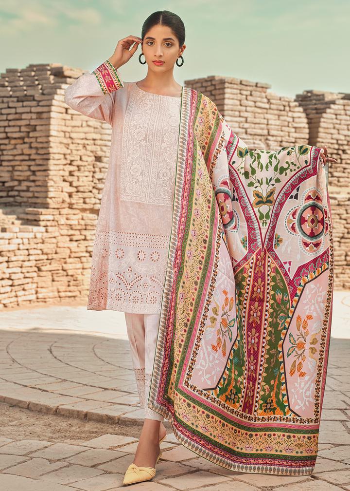 Buy TENA DURRANI | PREMIUM LUXURY LAWN 2021 |  Bliss Light Pink Lawn Dress exclusively from our website all over the world. We are stockists of Tena Durrani Lawn 2021 collection  Maria b, Pakistani dresses online, Various Asian dresses UK Pakistani designer brand clothes can be bought from Lebaasonline in UK, Spain