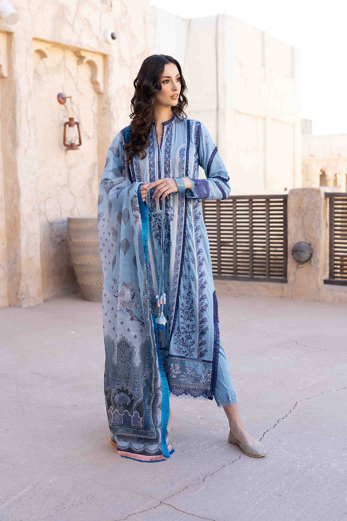 SOBIA NAZIR VITAL LAWN  2022-2B Blue Embroidered LAWN 2022 Collection: Buy SOBIA NAZIR VITAL PAKISTANI DESIGNER DRESSES in the UK & USA on SALE Price at www.lebaasonline.co.uk. We stock SOBIA NAZIR PREMIUM LAWN COLLECTION, MARIA B M PRINT Sana Safinaz Luxury Stitched & all PAKISTANI DESIGNER DRESSES  at Great Prices