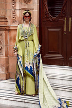 Load image into Gallery viewer, SOBIA NAZIR SILK COLLECTION 2022 | DESIGN 05 Green Silk collection is available @lebaasonline. We have latest silk collection of Sobia Nazir Silk, Maria B. Various Evening/ Party wear dresses online UK is available at our designer boutique with express shipping across world including UK, USA, France, Belgium at SALE!