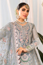 Load image into Gallery viewer, Buy Maria B Mbroidered Wedding 2022 | Pearl Blue and Ash Pink Chiffon Indian designer dresses online USA from our website We have all Pakistani designer clothes of Maria b Various Pakistani Bridal Dresses online UK Pakistani boutique dresses can be bought online from our website Lebaasonline in UK USA, America