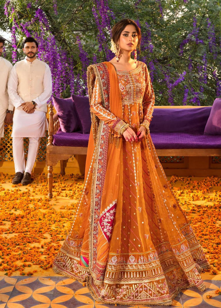 QALAMKAR | FORMALS 2022 | RUMAISA  Mango Pakistani designer suits online available @lebasonline. We are the largest stockists of Maria B, Qalamkar Q line 2022 collection. The Asian outfits UK for Wedding can be customized in Gharara suits. Express shipping is available in UK, USA, France, Belgium for Maria B Sale