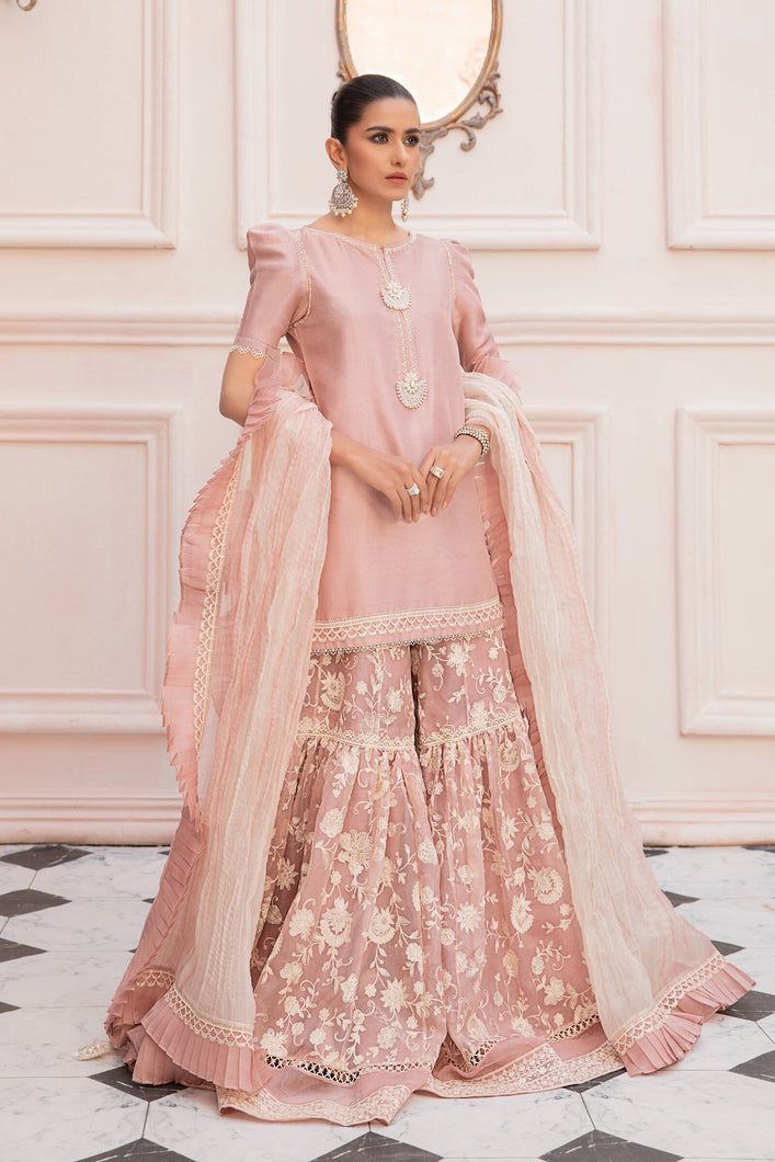 MARIA B | M.LUXE | LF-PO-107-B-Pink Wedding suit is available @lebaasonline. The Maria b M.Luxe is elegant for Wedding outfit for Pakistani Wedding. The Wedding dresses online can be customized for evening/party wear at our Pakistani designer boutique. The designer dresses can be bought in UK, USA, France, Austria