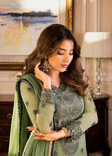 Load image into Gallery viewer, Buy ASIM JOFA | MAAHRU AND NOORIE &#39;23 green exclusive slik collection of ASIM JOFA WEDDING COLLECTION 2023 from our website. We have various PAKISTANI DRESSES ONLINE IN UK, ASIM JOFA CHIFFON COLLECTION 2021. Get your unstitched or customized PAKISATNI BOUTIQUE IN UK, USA, FRACE , QATAR, DUBAI from Lebaasonline at SALE!