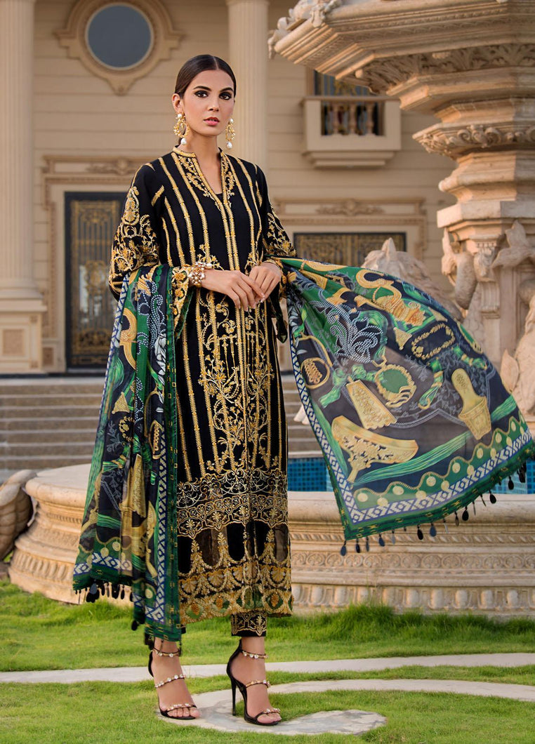 Reign Lawn 2021 | Summer Collection | DION Black Lawn Dress is exclusively available at our website. This summer get your reign PAKISTANI DESIGNER LAWN from our official PAKISTANI DRESSES ONLINE IN UK. We have brands such as MARIA B GULAL. Get your unstitched/customized ASIAN SUMMER FASHION DRESSES UK AT Lebaasonline