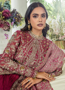 SORAYA PK | Wedding Collection 2023 SORAYA Lumene- FESTIVE Alora showcases a majestic festive approach layered in ice blue and mint green shades. A net pishwas embellished with multi-hued crystals, pitta, pearls, and gota work paired with crushed lehenga.