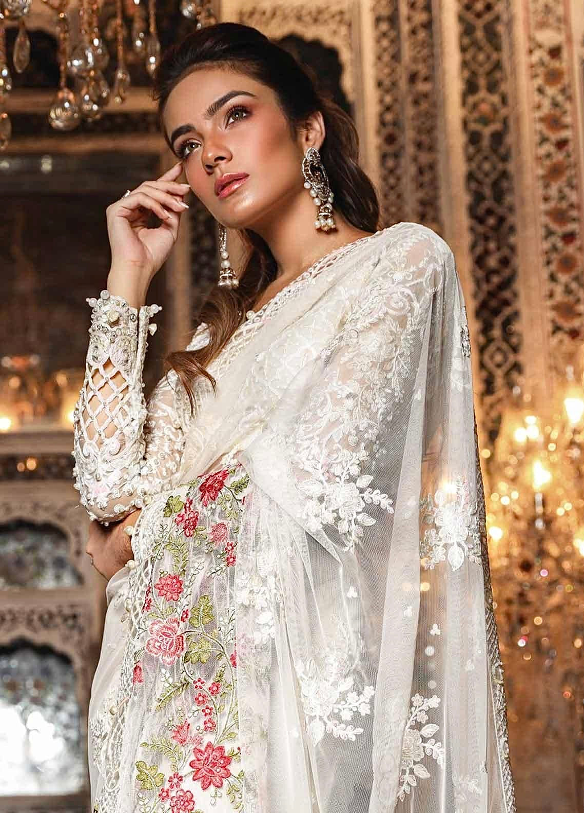 Maria B Latest Fashion Designer Wedding Saree for Women UK USA Online
