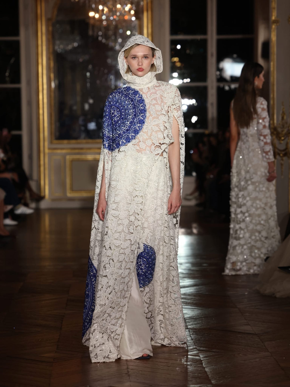 Bleu Heritage runway look inspired by traditional Hala pottery