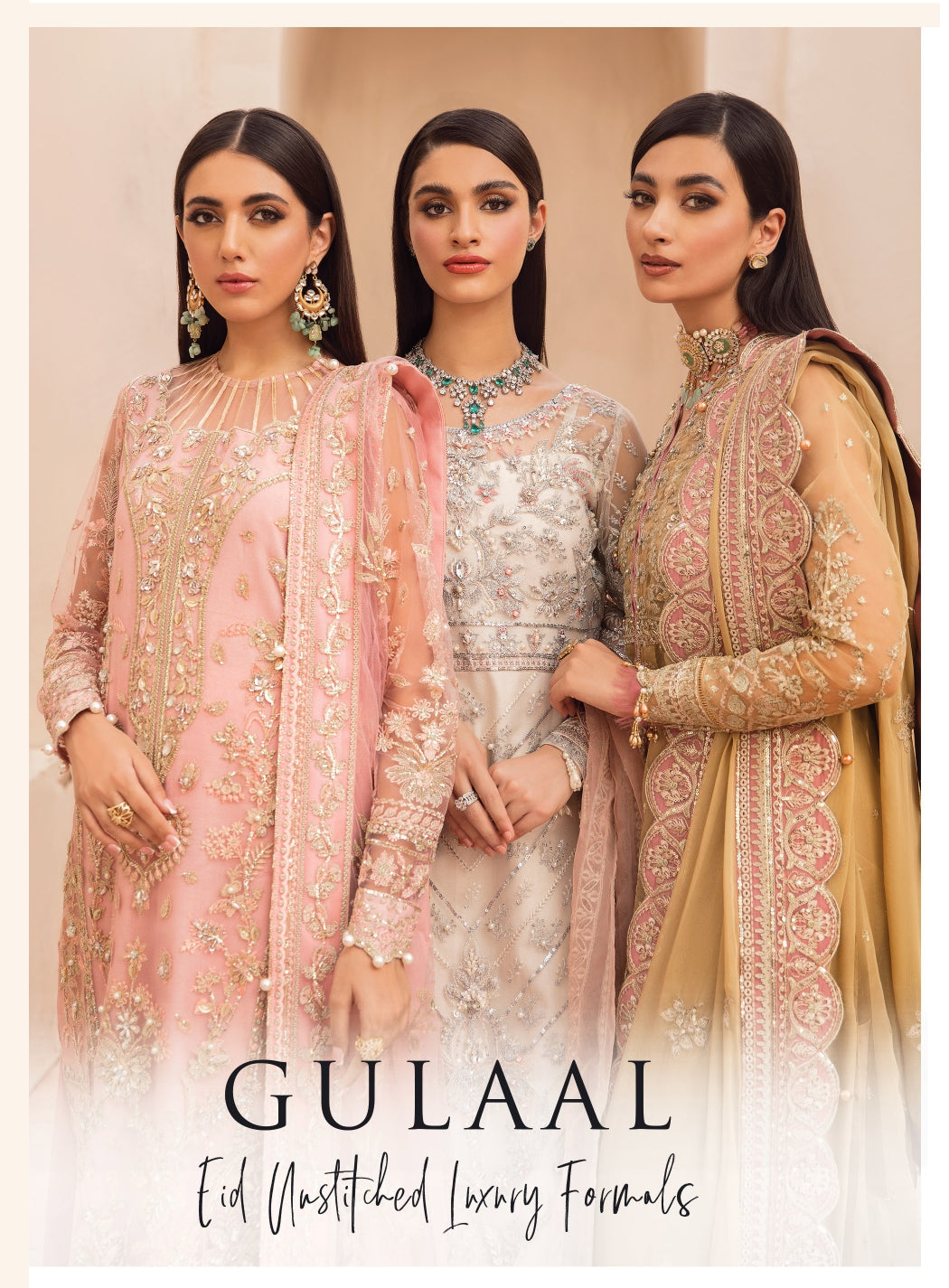 Gulaal | Eid Unstitched Luxury Formals Collection 2022 | LEBAASONLINE