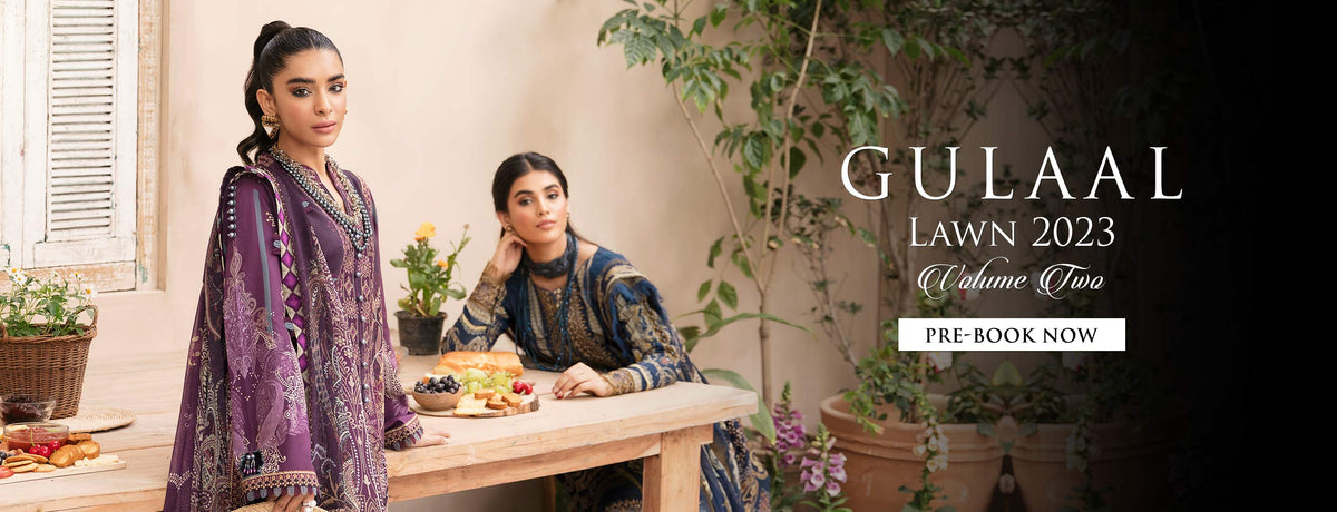 GULAAL LAWN 2023 - VOLUME 2 | PAKISTANI SUITS | LEBAASONLINE