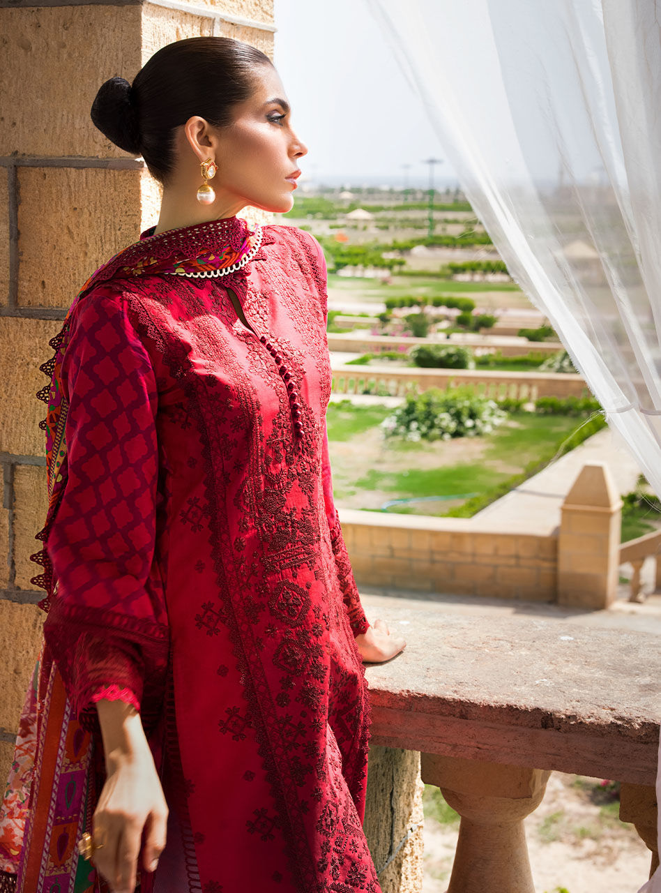 Zainab Chottani | Luxury Lawn '23 | GUL MOHAR 3A - LebaasOnline 