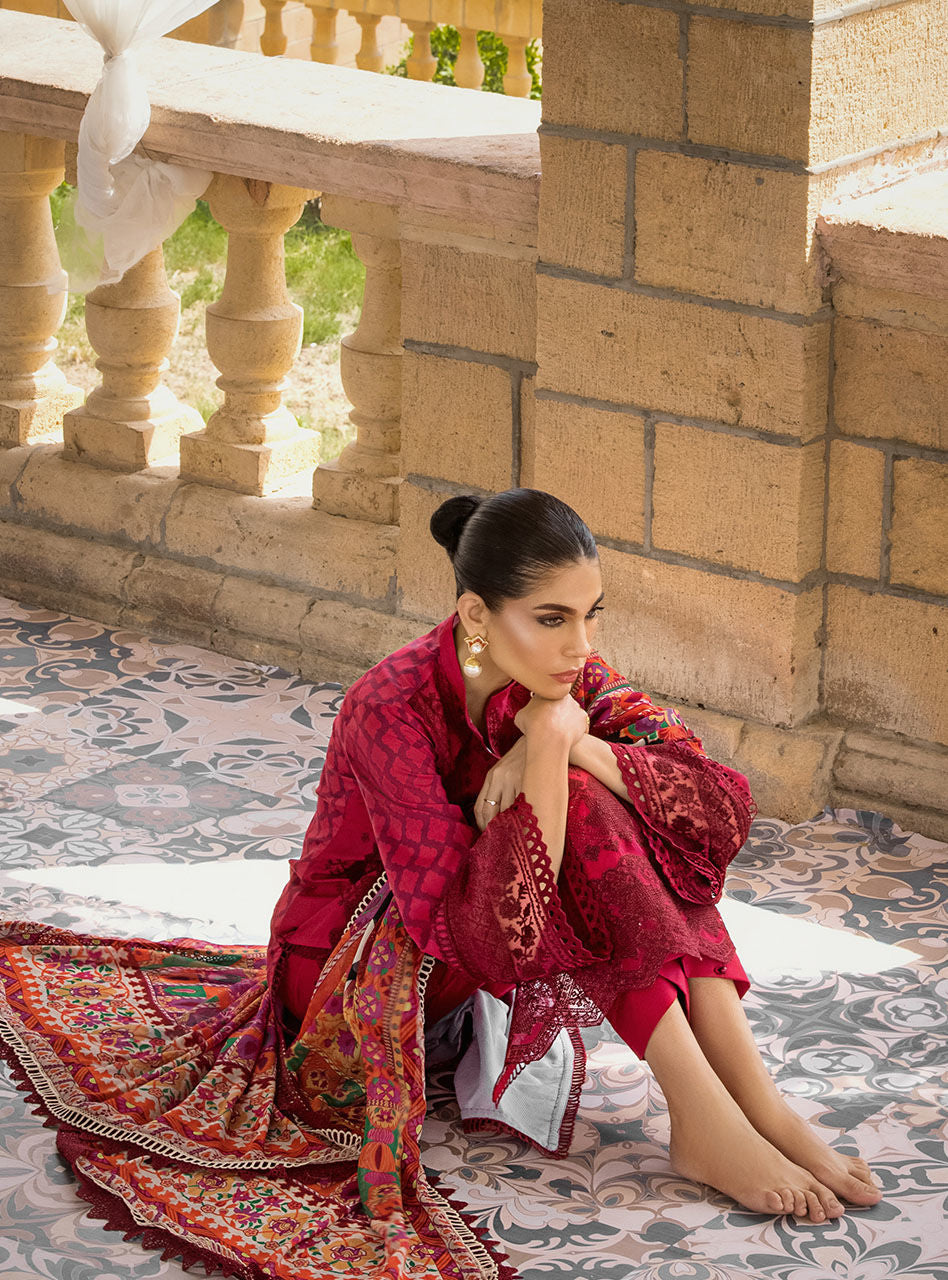Zainab Chottani | Luxury Lawn '23 | GUL MOHAR 3A - LebaasOnline 