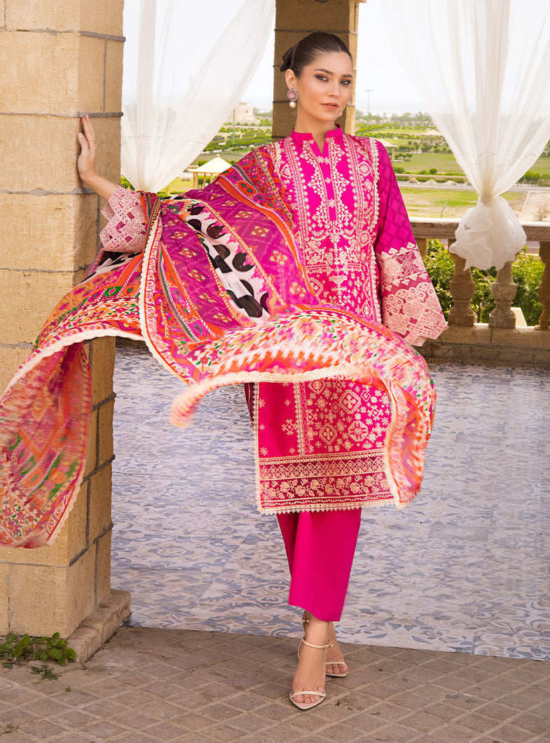 Buy Zainab Chottani | Luxury Lawn '23 Pakistani Embroidered Clothes For Women at Our Online Designer Boutique UK, Indian & Pakistani Wedding dresses online UK, Asian Clothes UK Jazmin Suits USA, Baroque Chiffon Collection 2023 & Eid Collection Outfits in USA on express shipping available @ store Lebaasonline