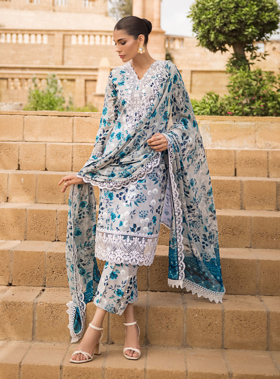 Buy Zainab Chottani | Luxury Lawn '23 Pakistani Embroidered Clothes For Women at Our Online Designer Boutique UK, Indian & Pakistani Wedding dresses online UK, Asian Clothes UK Jazmin Suits USA, Baroque Chiffon Collection 2023 & Eid Collection Outfits in USA on express shipping available @ store Lebaasonline