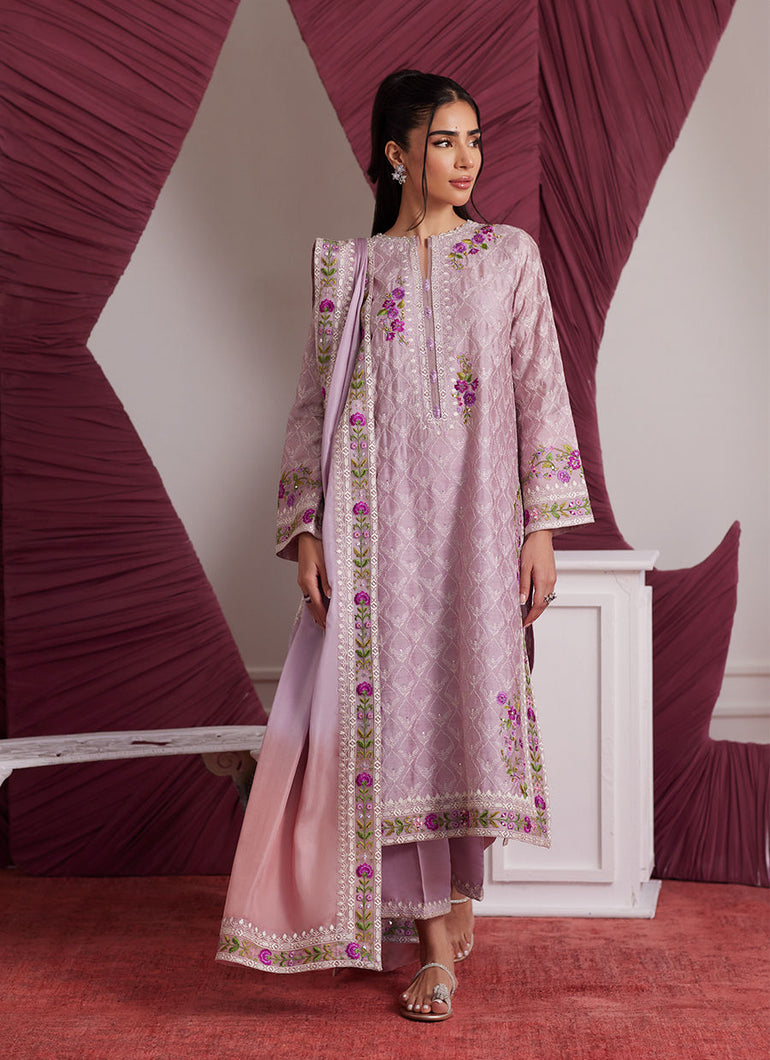 FARAH TALIB AZIZ | LUNA EID '25 Pakistani designer suits is available @lebaasonline. We have various Pakistani Bridal dresses online available in brands such as Mari B, Imrozia, Suffuse pret 2025 is best for evening/party wear. Get express shipping in UK, USA, France, Belgium from Lebaasonline in Pakistani SALE