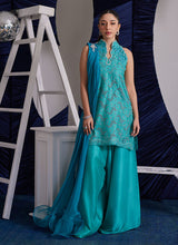 Load image into Gallery viewer, FARAH TALIB AZIZ | LUNA EID &#39;25 Pakistani designer suits is available @lebaasonline. We have various Pakistani Bridal dresses online available in brands such as Mari B, Imrozia, Suffuse pret 2025 is best for evening/party wear. Get express shipping in UK, USA, France, Belgium from Lebaasonline in Pakistani SALE