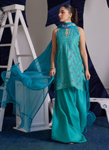 Load image into Gallery viewer, FARAH TALIB AZIZ | LUNA EID &#39;25 Pakistani designer suits is available @lebaasonline. We have various Pakistani Bridal dresses online available in brands such as Mari B, Imrozia, Suffuse pret 2025 is best for evening/party wear. Get express shipping in UK, USA, France, Belgium from Lebaasonline in Pakistani SALE