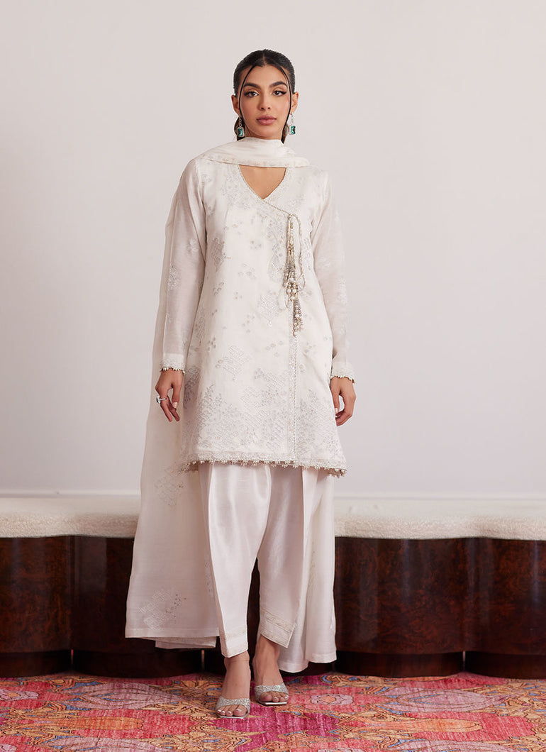 FARAH TALIB AZIZ | LUNA EID '25 Pakistani designer suits is available @lebaasonline. We have various Pakistani Bridal dresses online available in brands such as Mari B, Imrozia, Suffuse pret 2025 is best for evening/party wear. Get express shipping in UK, USA, France, Belgium from Lebaasonline in Pakistani SALE