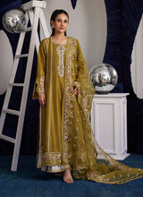 Load image into Gallery viewer, FARAH TALIB AZIZ | LUNA EID &#39;25 Pakistani designer suits is available @lebaasonline. We have various Pakistani Bridal dresses online available in brands such as Mari B, Imrozia, Suffuse pret 2025 is best for evening/party wear. Get express shipping in UK, USA, France, Belgium from Lebaasonline in Pakistani SALE