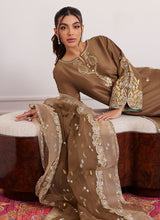 Load image into Gallery viewer, FARAH TALIB AZIZ | LUNA EID &#39;25 Pakistani designer suits is available @lebaasonline. We have various Pakistani Bridal dresses online available in brands such as Mari B, Imrozia, Suffuse pret 2025 is best for evening/party wear. Get express shipping in UK, USA, France, Belgium from Lebaasonline in Pakistani SALE