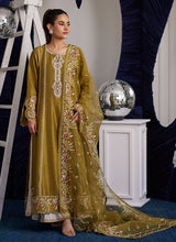 Load image into Gallery viewer, FARAH TALIB AZIZ | LUNA EID &#39;25 Pakistani designer suits is available @lebaasonline. We have various Pakistani Bridal dresses online available in brands such as Mari B, Imrozia, Suffuse pret 2025 is best for evening/party wear. Get express shipping in UK, USA, France, Belgium from Lebaasonline in Pakistani SALE