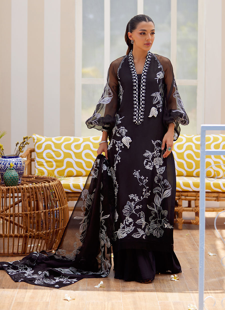 FARAH TALIB AZIZ | TARA LUXE II '25 Pakistani designer suits is available @lebaasonline. We have various Pakistani Bridal dresses online available in brands such as Mari B, Imrozia, Suffuse pret 2025 is best for evening/party wear. Get express shipping in UK, USA, France, Belgium from Lebaasonline in Pakistani SALE