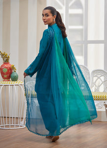 FARAH TALIB AZIZ | TARA LUXE II '25 Pakistani designer suits is available @lebaasonline. We have various Pakistani Bridal dresses online available in brands such as Mari B, Imrozia, Suffuse pret 2025 is best for evening/party wear. Get express shipping in UK, USA, France, Belgium from Lebaasonline in Pakistani SALE