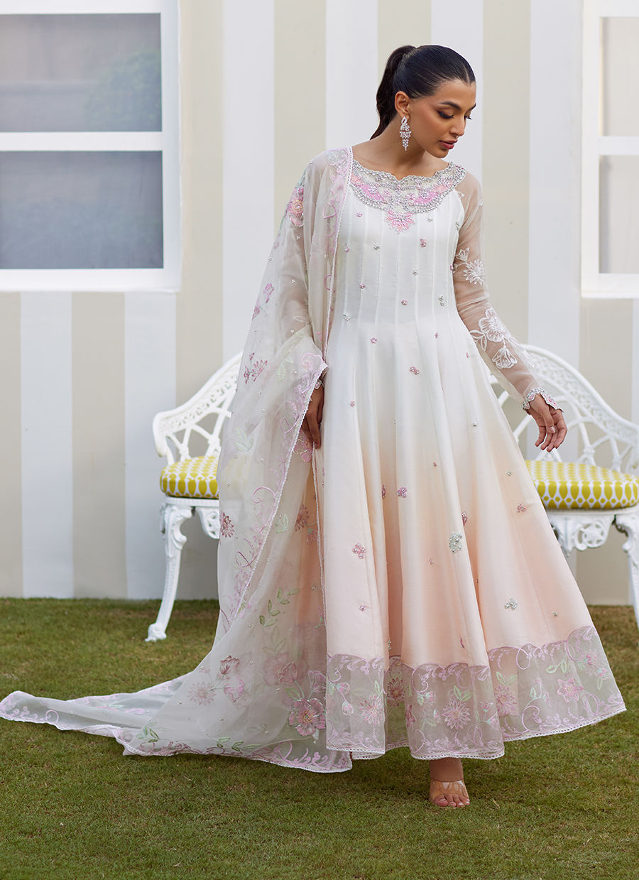FARAH TALIB AZIZ | TARA LUXE II '25 Pakistani designer suits is available @lebaasonline. We have various Pakistani Bridal dresses online available in brands such as Mari B, Imrozia, Suffuse pret 2025 is best for evening/party wear. Get express shipping in UK, USA, France, Belgium from Lebaasonline in Pakistani SALE