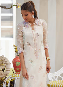 FARAH TALIB AZIZ | TARA LUXE II '25 Pakistani designer suits is available @lebaasonline. We have various Pakistani Bridal dresses online available in brands such as Mari B, Imrozia, Suffuse pret 2025 is best for evening/party wear. Get express shipping in UK, USA, France, Belgium from Lebaasonline in Pakistani SALE