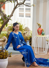 Load image into Gallery viewer, FARAH TALIB AZIZ | TARA LUXE II &#39;25 Pakistani designer suits is available @lebaasonline. We have various Pakistani Bridal dresses online available in brands such as Mari B, Imrozia, Suffuse pret 2025 is best for evening/party wear. Get express shipping in UK, USA, France, Belgium from Lebaasonline in Pakistani SALE