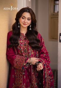 Asim Jofa | Pashmina | Embroidered Twill | AJKI-10
