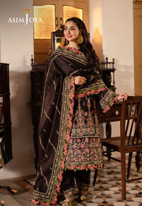 Asim Jofa | Pashmina | Embroidered Twill | AJKI-09