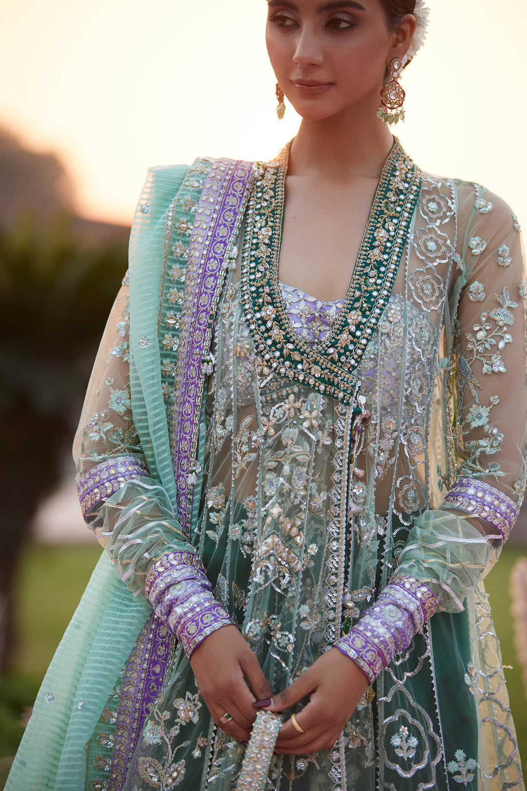 ZAHA | GOSSAMER '25 | ZARQAH-E-PISTACHIO (ZC25-03)