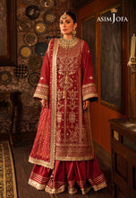 Load image into Gallery viewer, Buy ASIM JOFA | MAKHMAL - WEDDING VELVET Collection this New collection of ASIM JOFA WINTER LAWN COLLECTION 2023 from our website. We have various PAKISTANI DRESSES ONLINE IN UK, ASIM JOFA CHIFFON COLLECTION. Get your unstitched or customized PAKISATNI BOUTIQUE IN UK, USA, UAE, FRACE , QATAR, DUBAI from Lebaasonline 