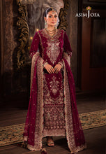 Load image into Gallery viewer, Buy ASIM JOFA | MAKHMAL - WEDDING VELVET Collection this New collection of ASIM JOFA WINTER LAWN COLLECTION 2023 from our website. We have various PAKISTANI DRESSES ONLINE IN UK, ASIM JOFA CHIFFON COLLECTION. Get your unstitched or customized PAKISATNI BOUTIQUE IN UK, USA, UAE, FRACE , QATAR, DUBAI from Lebaasonline 