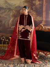 Load image into Gallery viewer, ZAINAB CHOTTANI VELURA VELVET EDIT &#39;25 Velvet salwar kameez UK, Embroidered Collection at our Pakistani Designer Dresses Online Boutique. Pakistani Clothes Online UK- SALE, Zainab Chottani Wedding Suits, Luxury Lawn &amp; Bridal Wear &amp; Ready Made Suits for Pakistani Party Wear UK on Discount Price