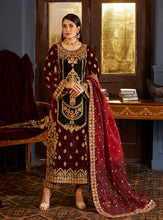 Load image into Gallery viewer, ZAINAB CHOTTANI VELVET COLLECTION &#39;23 Velvet salwar kameez UK, Embroidered Collection at our Pakistani Designer Dresses Online Boutique. Pakistani Clothes Online UK- SALE, Zainab Chottani Wedding Suits, Luxury Lawn &amp; Bridal Wear &amp; Ready Made Suits for Pakistani Party Wear UK on Discount Price