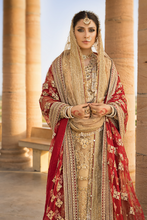 Load image into Gallery viewer, Buy Erum Khan | JAHAN VOL II LUXURY EMBROIDERED  WEDDING COLLECTION 2023 from our website. We have various PAKISTANI DRESSES ONLINE IN UK. Get your unstitched or customized PAKISATNI BOUTIQUE IN UK, USA, FRACE , QATAR, DUBAI from Lebaasonline @ SALE