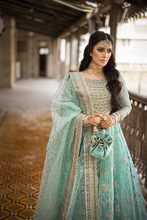 Load image into Gallery viewer, Buy Erum Khan | JAHAN VOL II LUXURY EMBROIDERED  WEDDING COLLECTION 2023 from our website. We have various PAKISTANI DRESSES ONLINE IN UK. Get your unstitched or customized PAKISATNI BOUTIQUE IN UK, USA, FRACE , QATAR, DUBAI from Lebaasonline @ SALE