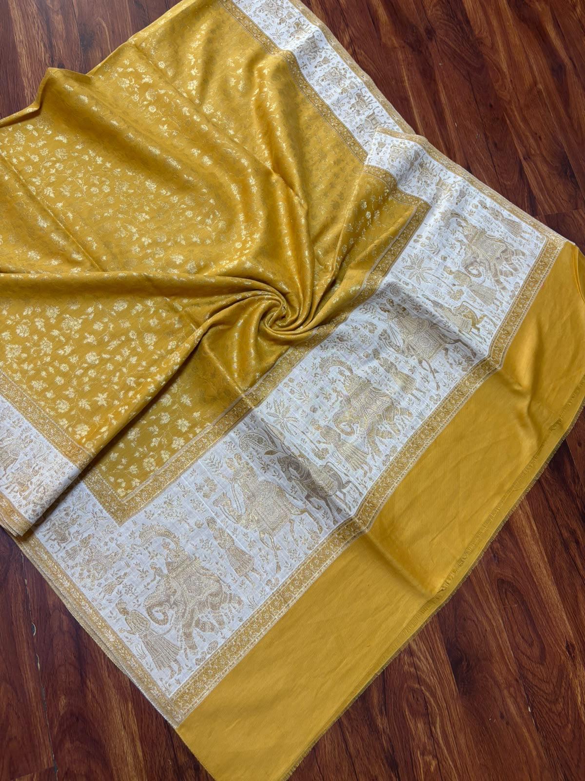 Kashmiri silk winter shawl for Pakistani weddings and Eid